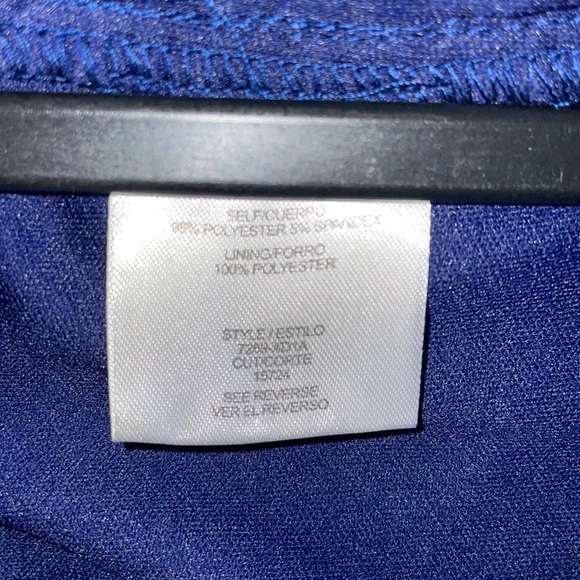 NWT. City Studio Navy Blue slim evening gown. Size M - Picture 9 of 9